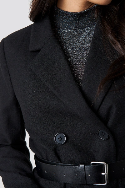 Shop Dilara X Na-kd Belted Suit Jacket - Black