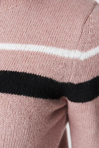 Shop Luisa Lion X Na-kd Striped Sweater Pink In Blush