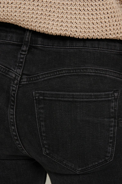 Shop Mango Kim Jeans - Black In Black Denim