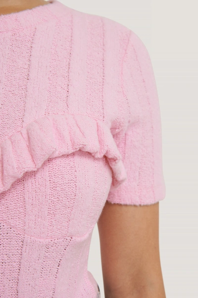 Shop Na-kd Knitted Top - Pink