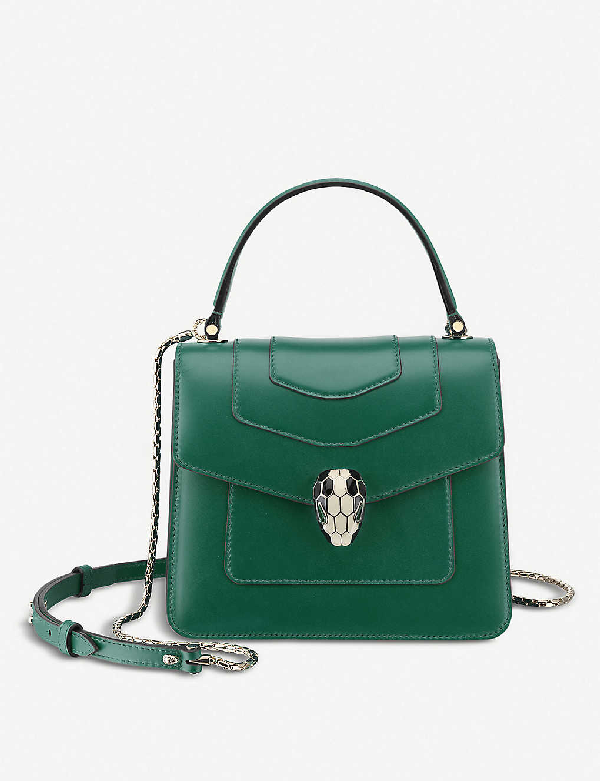 bvlgari serpenti forever leather shoulder bag