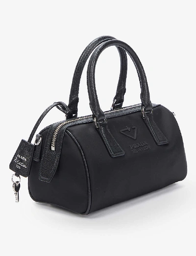 Shop Prada Bauletto Recycled Nylon Shoulder Bag