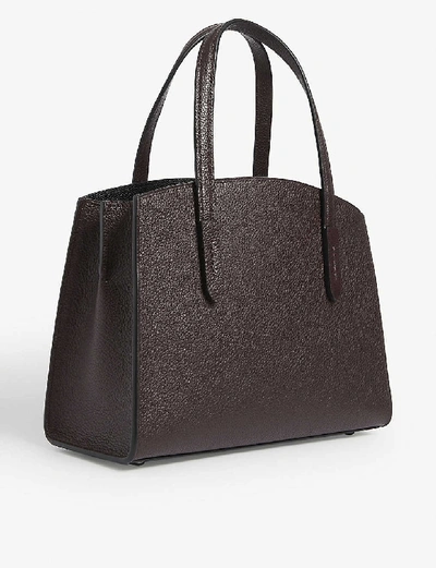 Shop Coach Charlie Small Leather Tote Bag In Gm/oxblood