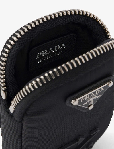 Shop Prada Zipped Mini Recycled-nylon Case