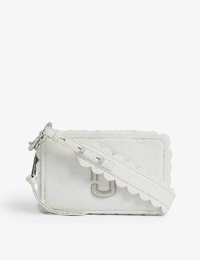 Marc Jacobs Softshot 21 Scallop Leather Cross body Bag In White