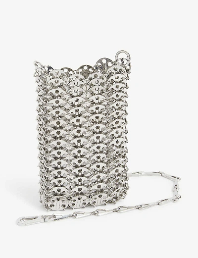 Shop Rabanne 1969 Metal Cross-body Bag In Silver