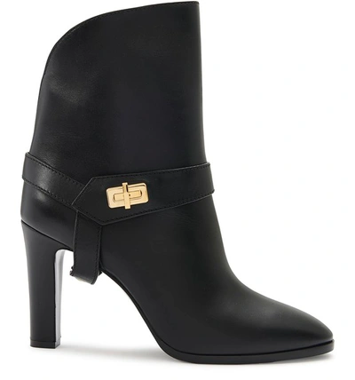 Shop Givenchy Eden Leather Boots In Noir