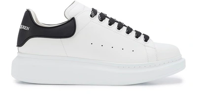 Shop Alexander Mcqueen Oversize Sneakers In White Black White