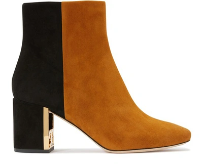 Shop Tory Burch Gigi High-heeled Ankle Boots In Dark Tiramisu/perfect Black