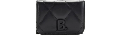 Shop Balenciaga Touch Mini Wallet In Black