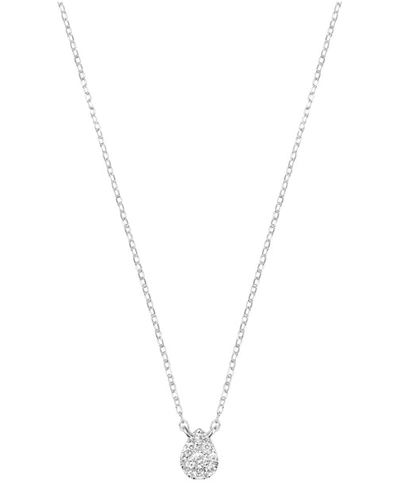Shop Djula Pear Shaped Necklace In Or Blanc