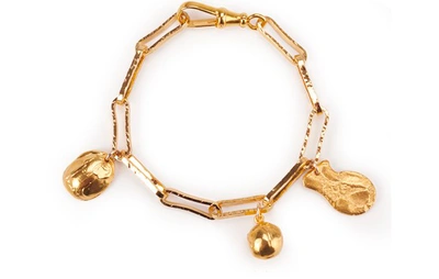 Shop Alighieri A Heap Of Broken Image Bracelet In Gold