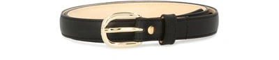 Shop Apc Rosetteen Leather Belt In Black