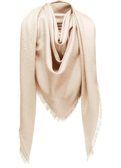 Shop Fendi Ff Shawl In Rose