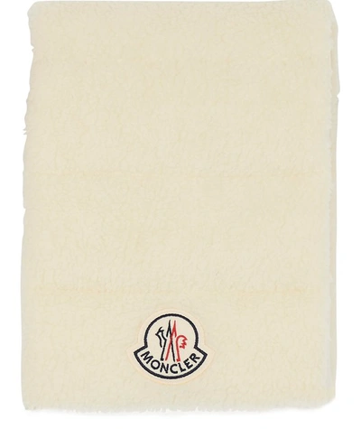 Shop Moncler Scarf In White
