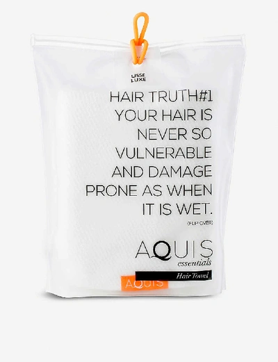 Shop Aquis Lisse Luxe Hair Towel 50cm X 107cm