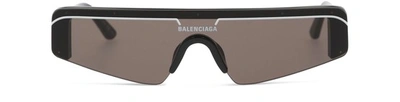 Shop Balenciaga Ski Rect 0003s Sunglasses In Black 001