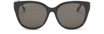Shop Balenciaga Dynasty Ct Af 0103sa Sunglasses In Black