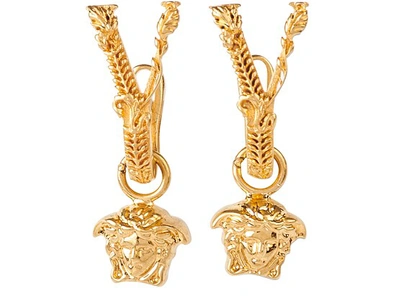 Shop Versace Earrings In Oro Tribute