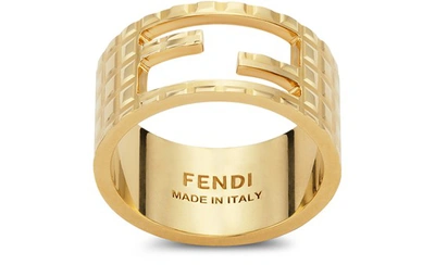 Shop Fendi Baguette Ring In Or