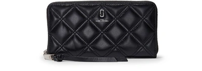 Shop Marc Jacobs The Standard Continental Wallet In Black