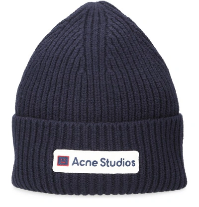 Shop Acne Studios Kansa Hat In Navy