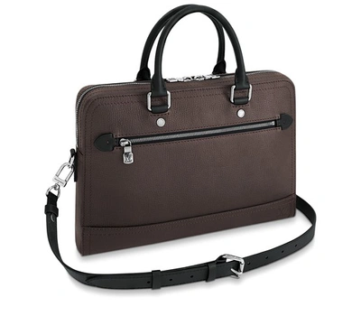 Shop Louis Vuitton Canyon Briefcase In Brown