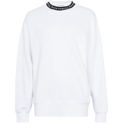 Shop Acne Studios Oversize Sweatshirt In Optic White