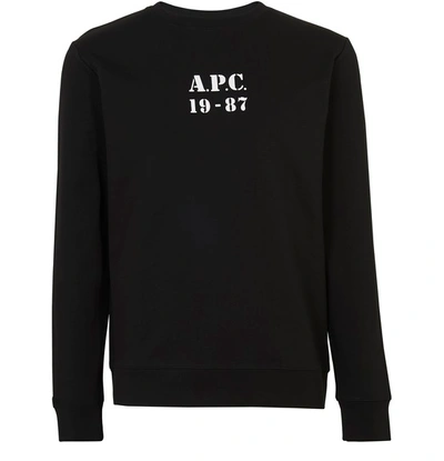 Shop Apc Gaby Sweatshirt In Noir