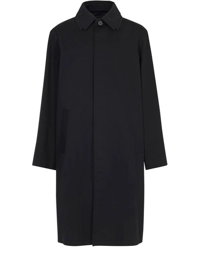 Shop Balenciaga Cotton Carcoat In Black