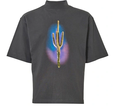 Shop Palm Angels Cactus T-shirt In Black Green