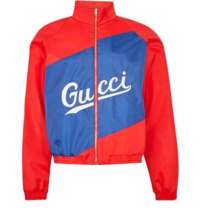 Shop Gucci Logo Jacket In Flame