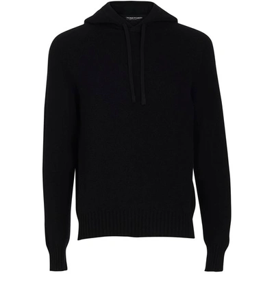 Shop Tom Ford Seamless Cashemire Hoodie In Black