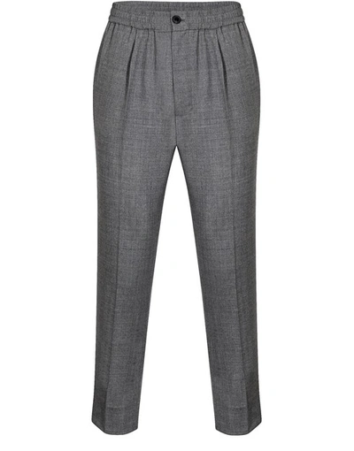 Shop Ami Alexandre Mattiussi Trousers In Heather Grey