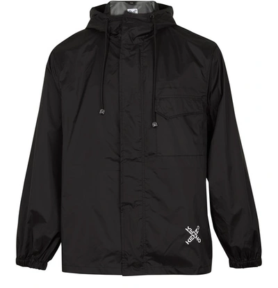 Shop Kenzo Short Parka In Noir