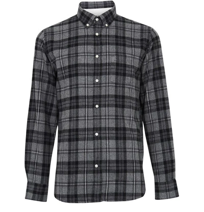 Shop Officine Generale Antime Shirt In Grey/black
