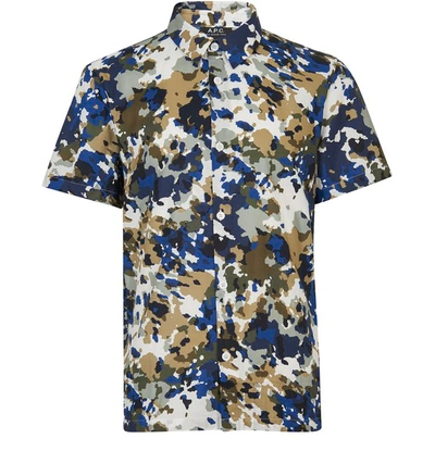 Shop A.p.c. Leandre Shirt In Multicolore