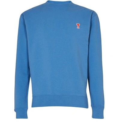 Shop Ami Alexandre Mattiussi Ami De Coeur Sweatshirt In Blue