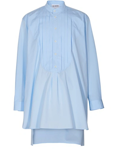 Shop Hed Mayner Tuxedo Shirt In Baby Blue