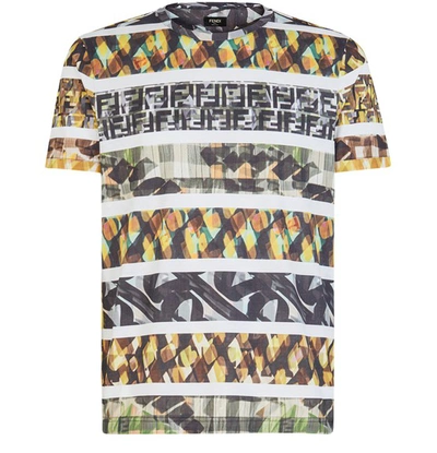 Shop Fendi T-shirt In Multicolour