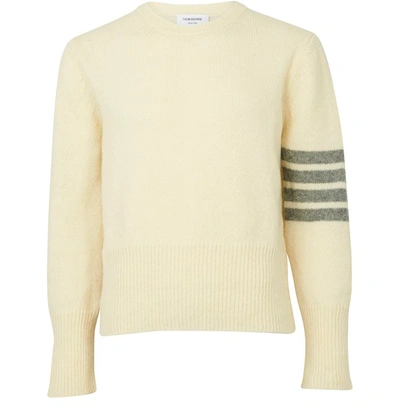 Shop Thom Browne 4-bar Sweater In White