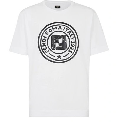Shop Fendi T-shirt In White