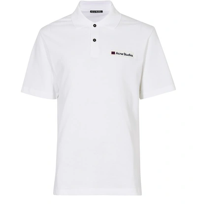 Shop Acne Studios Polo Shirt In Optic White