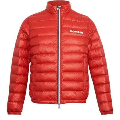 Shop Moncler Petichet Down Jacket In Dark Red