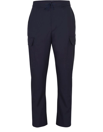 Shop Officine Generale Geron Cargo Pants In Navy