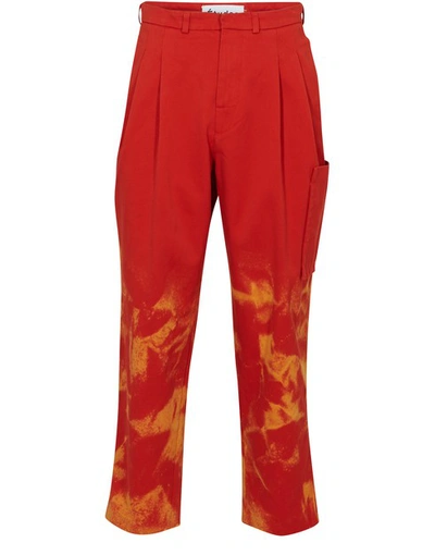 Shop Etudes Studio Miles Trousers In Orange