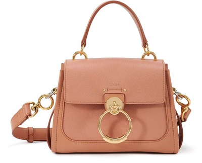 Shop Chloé Mini Tess Day Bag In Muted Brown