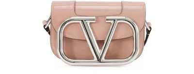 Shop Valentino Garavani - Small Super V Bag In Rose Cannelle