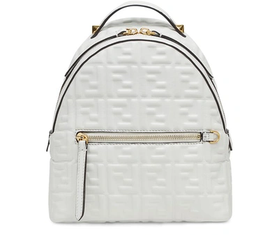 Shop Fendi Mini Backpack In White