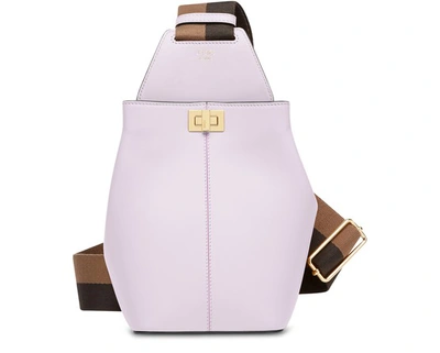 Shop Fendi Guitar Bag In Violet